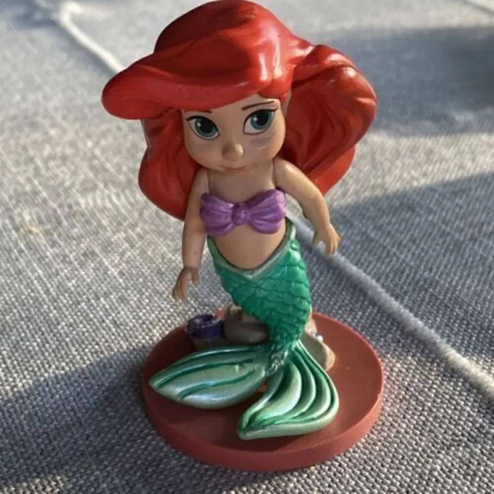 Disney Store Animators 3" Figure Ariel Cake Topper Figurine Princess mermaid